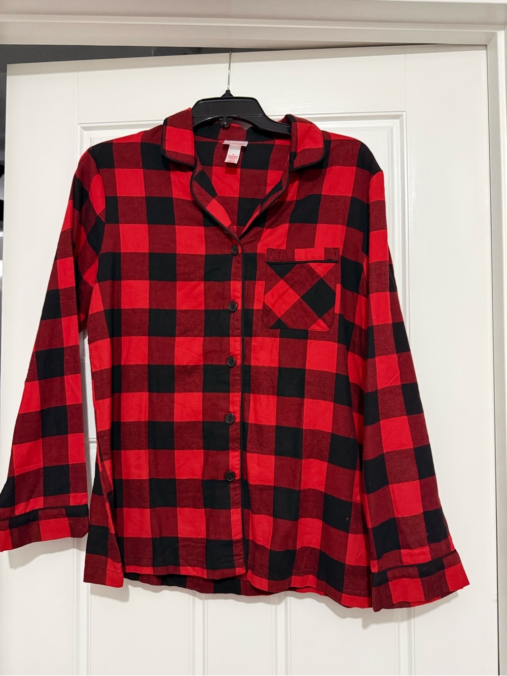 Wondershop Red and Black Plaid Sleepwear Top